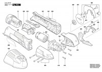 Bosch 3 601 JB2 901 Gus 12V-300 Cordless Fabric Saw 10.8 V / Eu Spare Parts